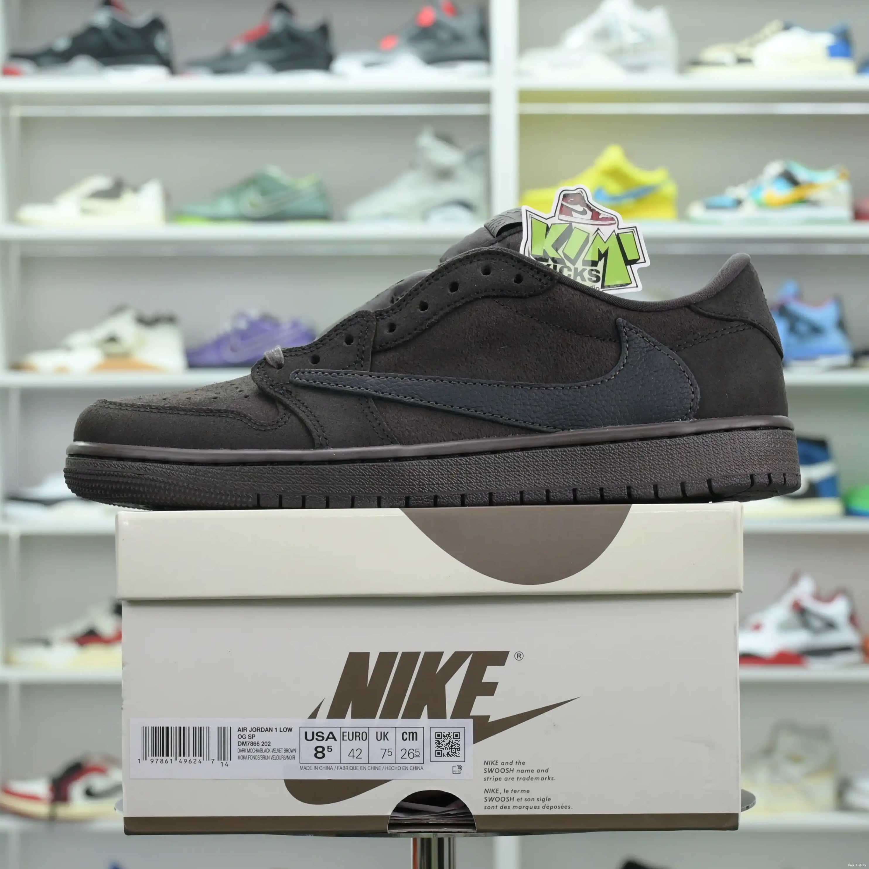 1 Jordan Brown” Jordan x Kimikick Scott OG“Velvet Air Low Travis 0811